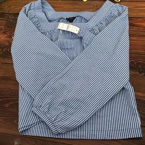 J crew striped shirt NWT